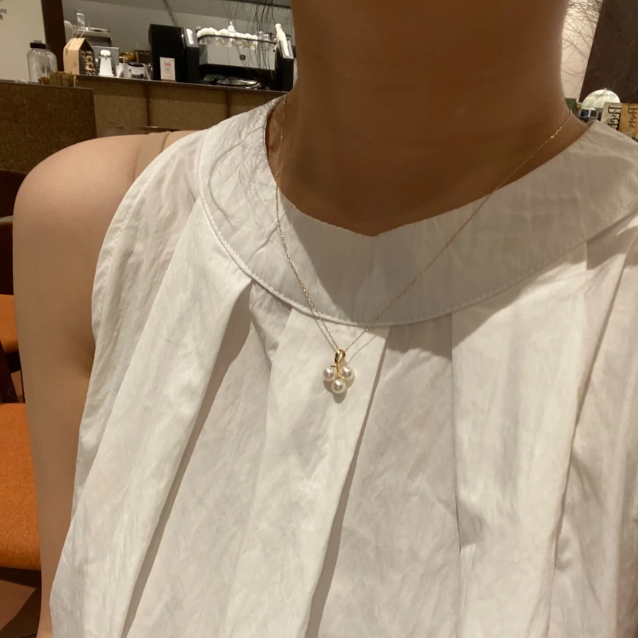 Pearlinea™ Tria Pearl Pendant Necklace